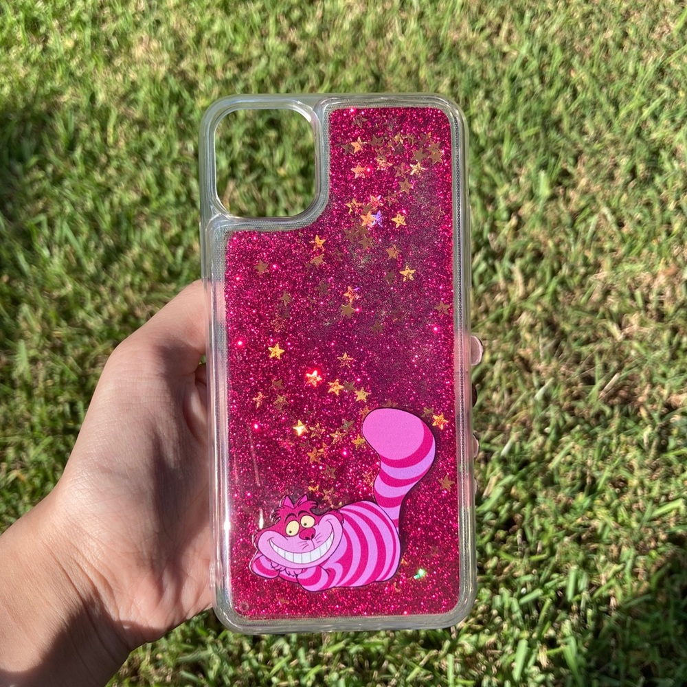 Cheshire Cat From Alice In Wonderland Glitter Disney iPhone Case